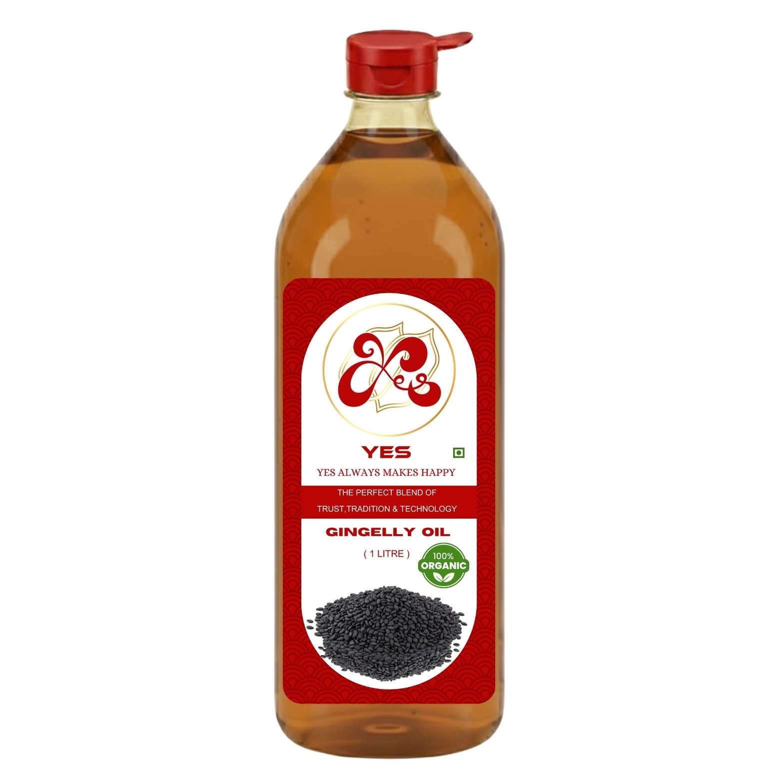 YES 1 Litre 1000 ml Organic Gingely Oil Premium Value Pack