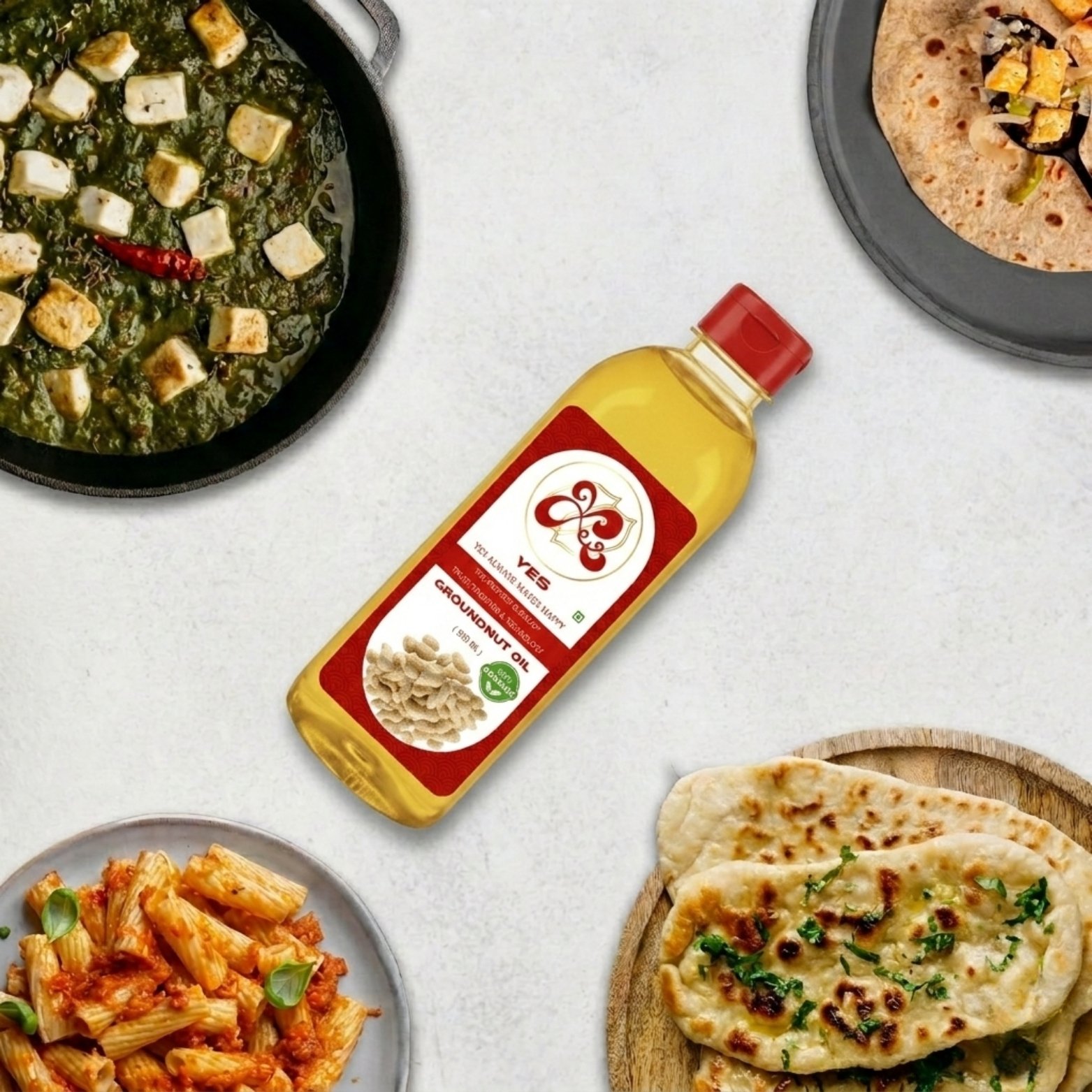YES 500ml Organic Groundnut Oil- 100% Pure and Nutritious